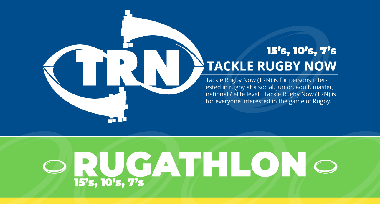 TRN Rugathlon Rugby Tackling, Passing, One on One evasion, miss match handling, Fitness and most of all game time & experience.
